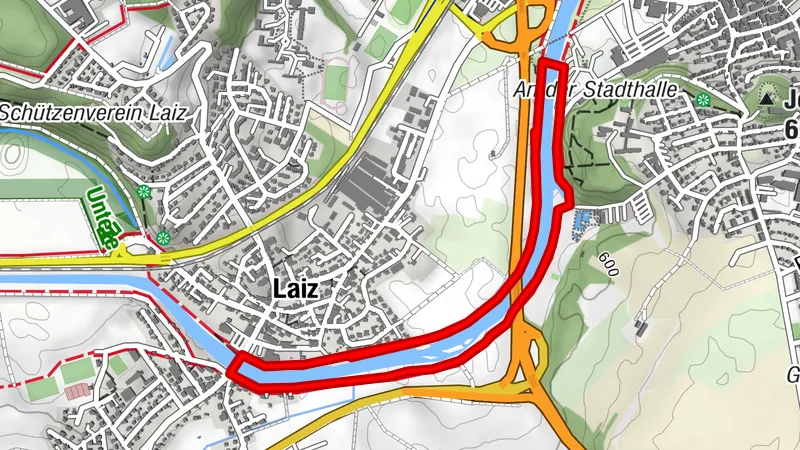 Schaukelweg entlang der Donau