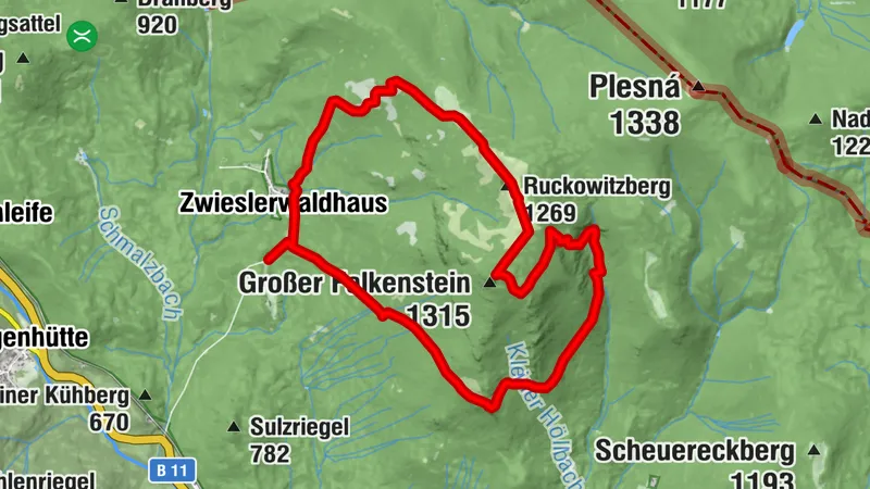 Durchs Höllbachgespreng auf den Großen Falkenstein