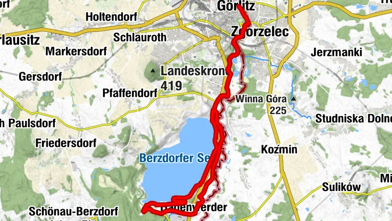 Radtour entlang des Oder-Neiße-Radweges und dem Berzdorfer See