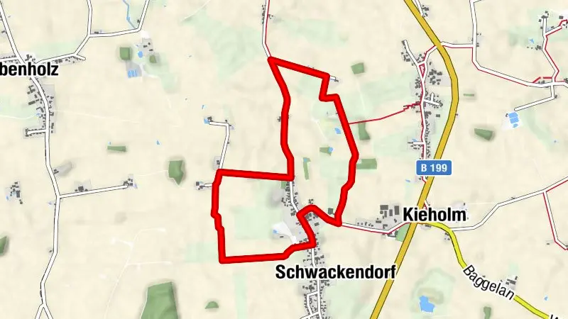 Runde von Schwackendorf – Hasselberg Wanderwege