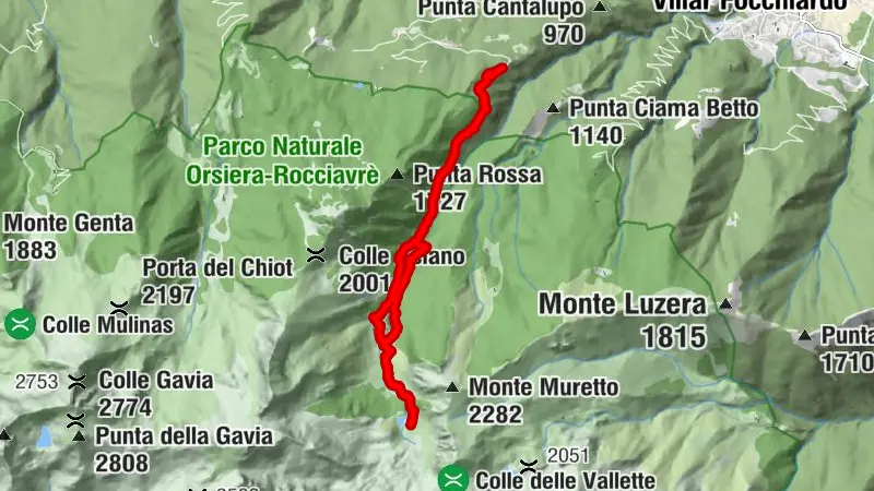 SAN GIORIO DI SUSA - Lago Rosso in the Vallone del Gravio