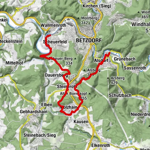 Natursteig Sieg | Etappe 12 | Scheuerfeld–Alsdorf