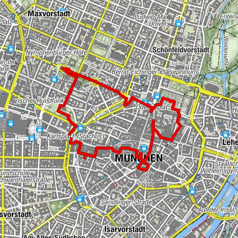 A lucky charm tour through the city centre of Munich - distraction by other means