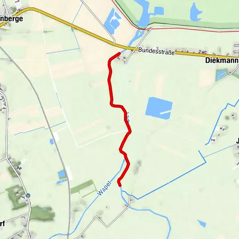 Kanutour auf der Jade: Wapelersiel - Rastplatz und zurück