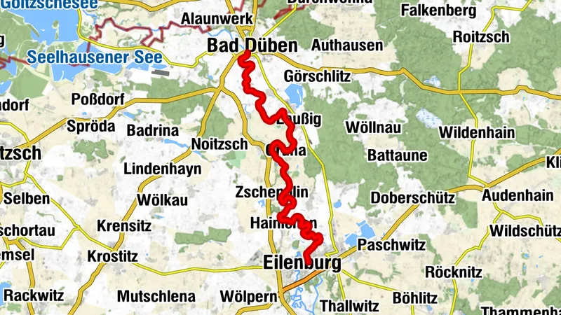 Paddeltour von Eilenburg nach Bad Düben (Vereinigte Mulde)