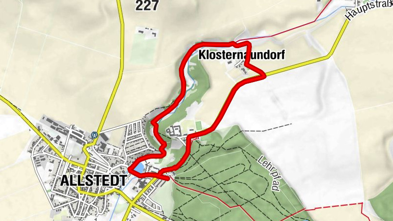 Rundwanderweg durch das Rohnetal Allstedt