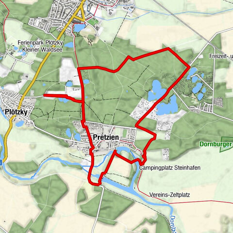 Rundweg durch das Erholungsgebiet Plötzky und Pretzien