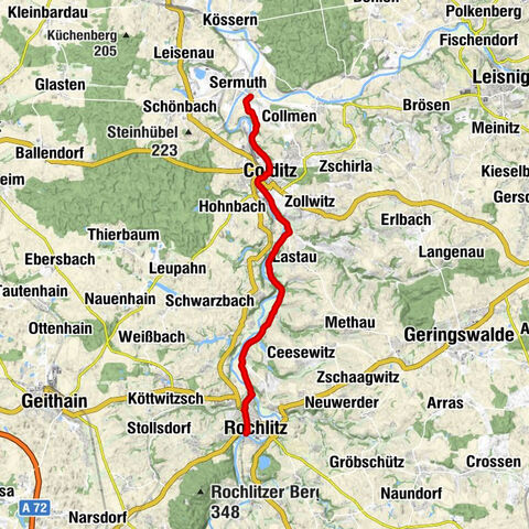 Muldental-Wanderweg Etappe Rochlitz-Colditz