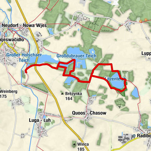 Unkenpfad Litzenteich - šćežka kunkawow