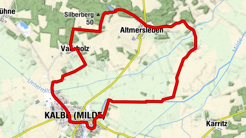 Rund um Kalbe (Milde) - Eine Radtour zum Bornholdtteich