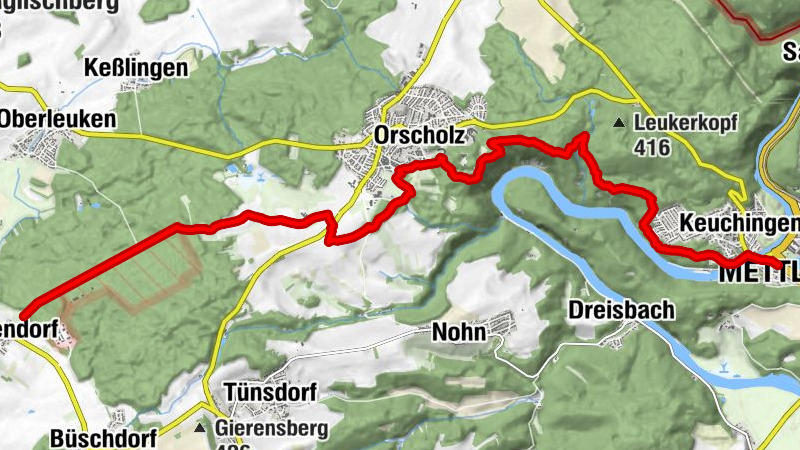 Fernwanderweg am 26. Juni 2023