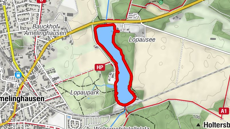 Rundweg um den Lopausee in Amelinghausen 