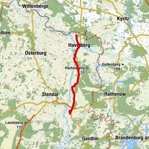 Elberadweg im Elb-Havel-Winkel
