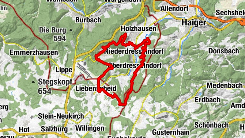 Rothaarsteig-Spur Romantischer Hickengrund - Literatur in der Natur