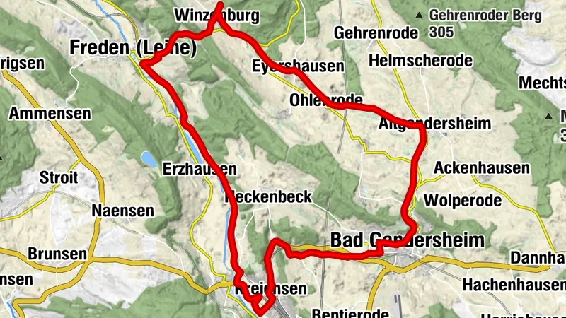 Tour 1 - Landwehr-Winzenburger Teiche-Leine