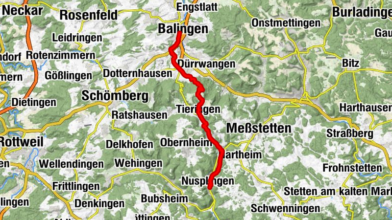 Beuroner Jakobusweg - Etappe 2 - von Balingen nach Nusplingen