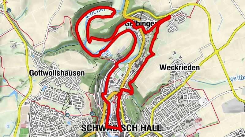 Tour 6 - Brunnenweg und Kochertal