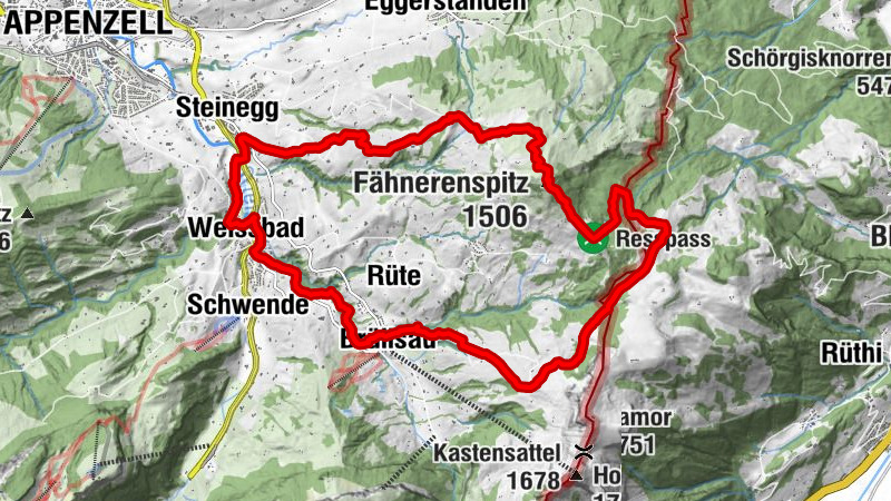 Weissbad-Fähnerenspitz Rundwanderung
