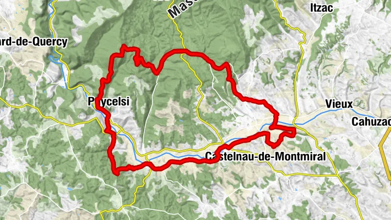 Mountain Bike Route 9: Crossing Grésigne