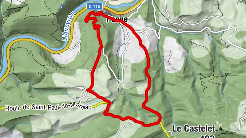 MTB route no.17 Saint-Paul
