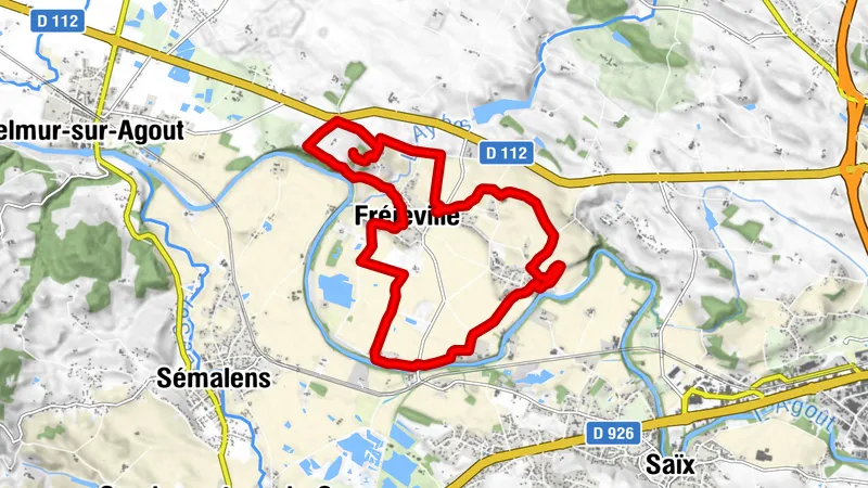 La boucle de l'Agout à Fréjeville