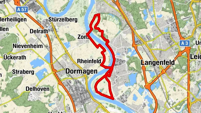 Mit zwei Fähren über den Rhein – Radroute durch Monheim am Rhein