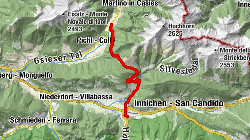 Gsiesertal in Südtirol Alternative 