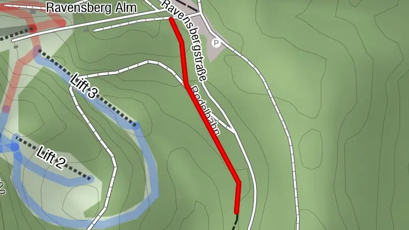 Präparierte Rodelbahn am Ravensberg - Bad Sachsa