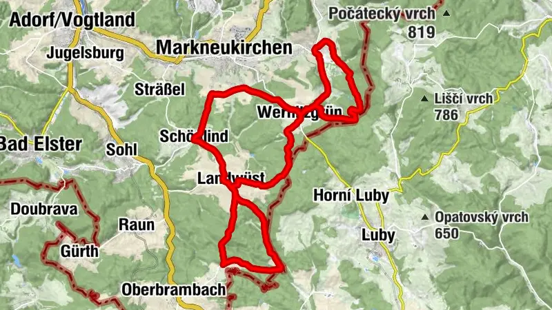 Graveltour Markneukirchen - Landwüst - Erlbach