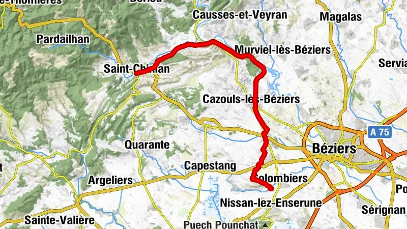 ITINÉRAIRE ACCESSIBLE - VOIE VERTE SAINT-CHINIAN - COLOMBIERS