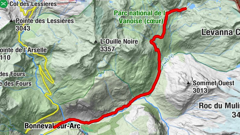 2-day hike to the Carro refuge - Stage 2 - From the Carro refuge to Bonneval/Arc