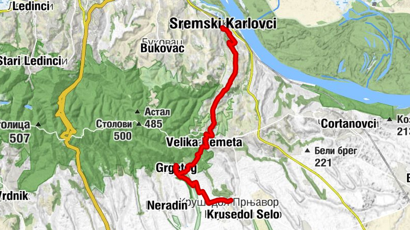 ST351 Sremski Karlovci - Krusedol
