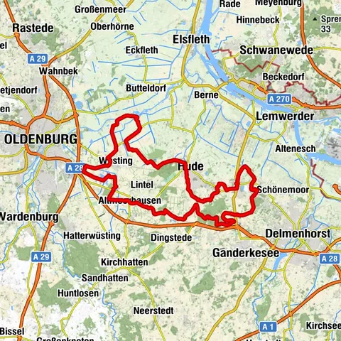 Kleeblattroute Hude