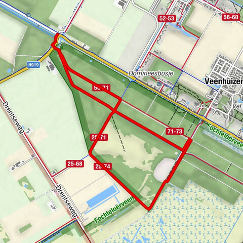 5,0 km - Schietbaan Veenhuizen