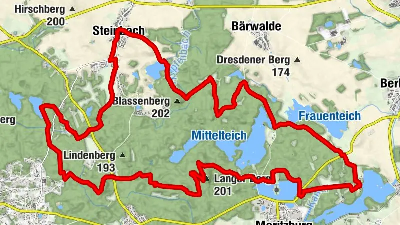 Moritzburger Wander-Reiter-Runde - Nordteil