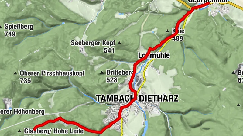 Hike - "Rennsteig Ladder Tambach - Dietharz - Georgenthal" Thuringian Forest