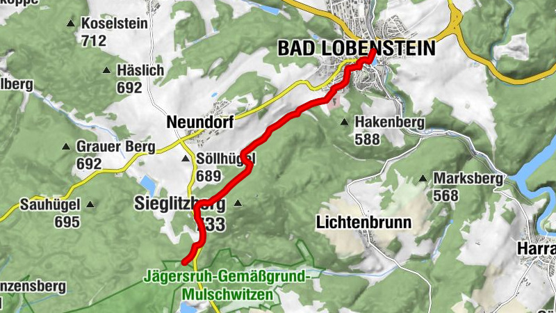 Hiking "Rennsteig-Leiter Lobenstein" Thuringian Forest