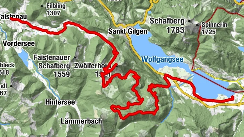 BergeSeen 03 z eMTB z Faistenau do Strobl