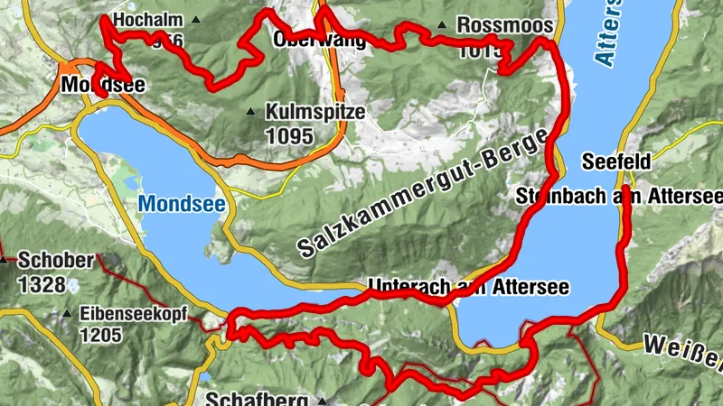 BergeSeen 10 z eMTB ze Steinbach am Attersee do Mondsee