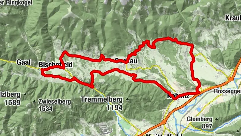 Graveltour vom Fresenberg bis in die Gaal