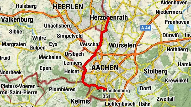 Grenzrunde mit viel Abwechslung rund um Aachen #LL2ROM N011