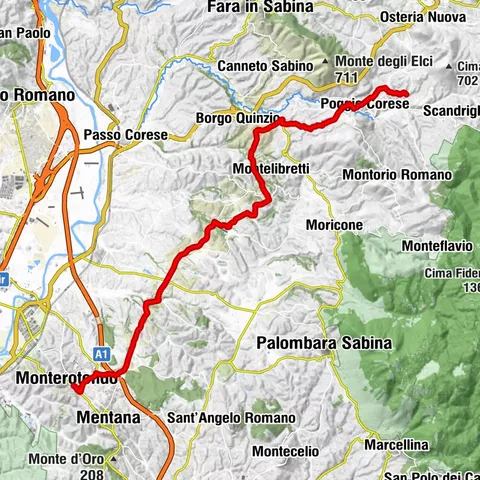 Camino di San Francesco | Etappe 20 Ponticelli di Scandriglia - Monterotondo