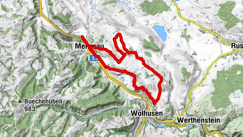Menznau-Wolhusen-Menznau, Luzern/Schweiz