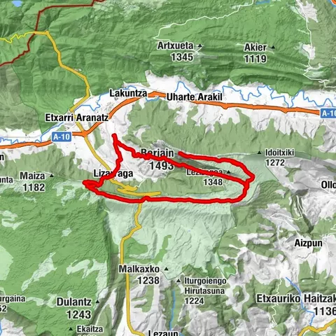 Arbizuko kanpina - Beriain - San Adrian ermita - San Adrián