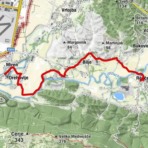The Carsus Trail, Stage 1: Miren – Renče