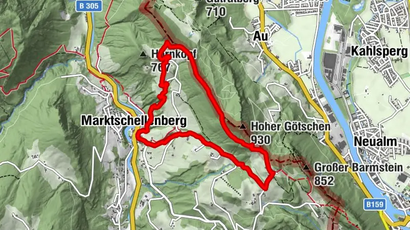 Marktschellenberg - Hoher Götschen - Hallein