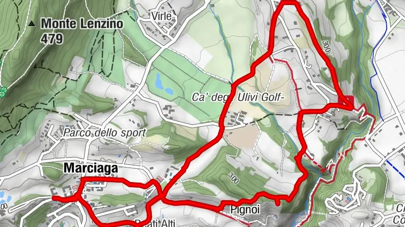 Hausrunde Marciaga auch mit E-MTB möglich aber auf alle Fälle zu Fuss