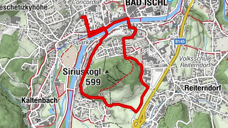 Siriuskogelrundweg - Bad Ischl über die Traun rund um den Siriuskogel in Bad Ischl