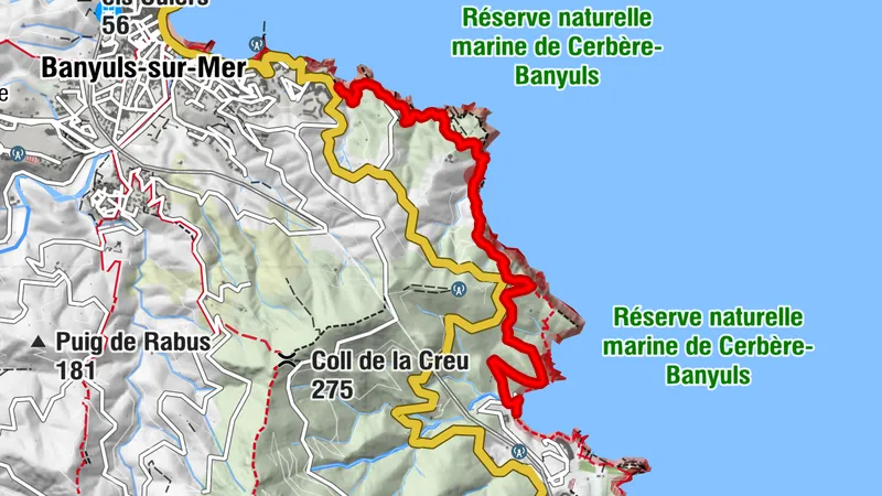 (E12-Coastal Path/guide 2022) Troc Beach/Banyuls-sur-Mer - Peyrefite Beach