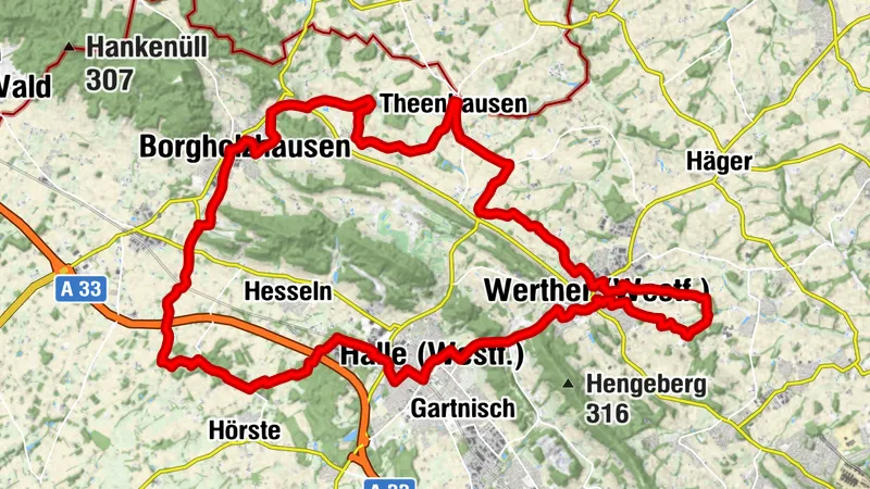 Radweg für Genießer - Etappe Werther (Westf.)